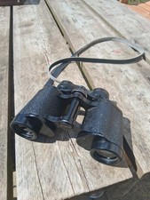 VINTAGE CARL ZEISS JENA DELTRINTEM 8X30 DDR BINOCULARS 1955 - 58 GOOD CONDITION