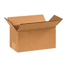 PARTNERS BRAND 12 x 6 x 4 Corrugated Cardboard Boxes, Long 12L x 6W x 4H, Pack o
