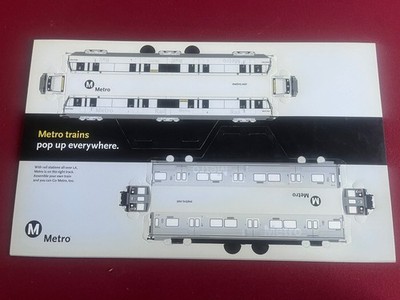 Official Los Angeles Metro Limited Promo Paper Train Model DIY Foldout Vehicle