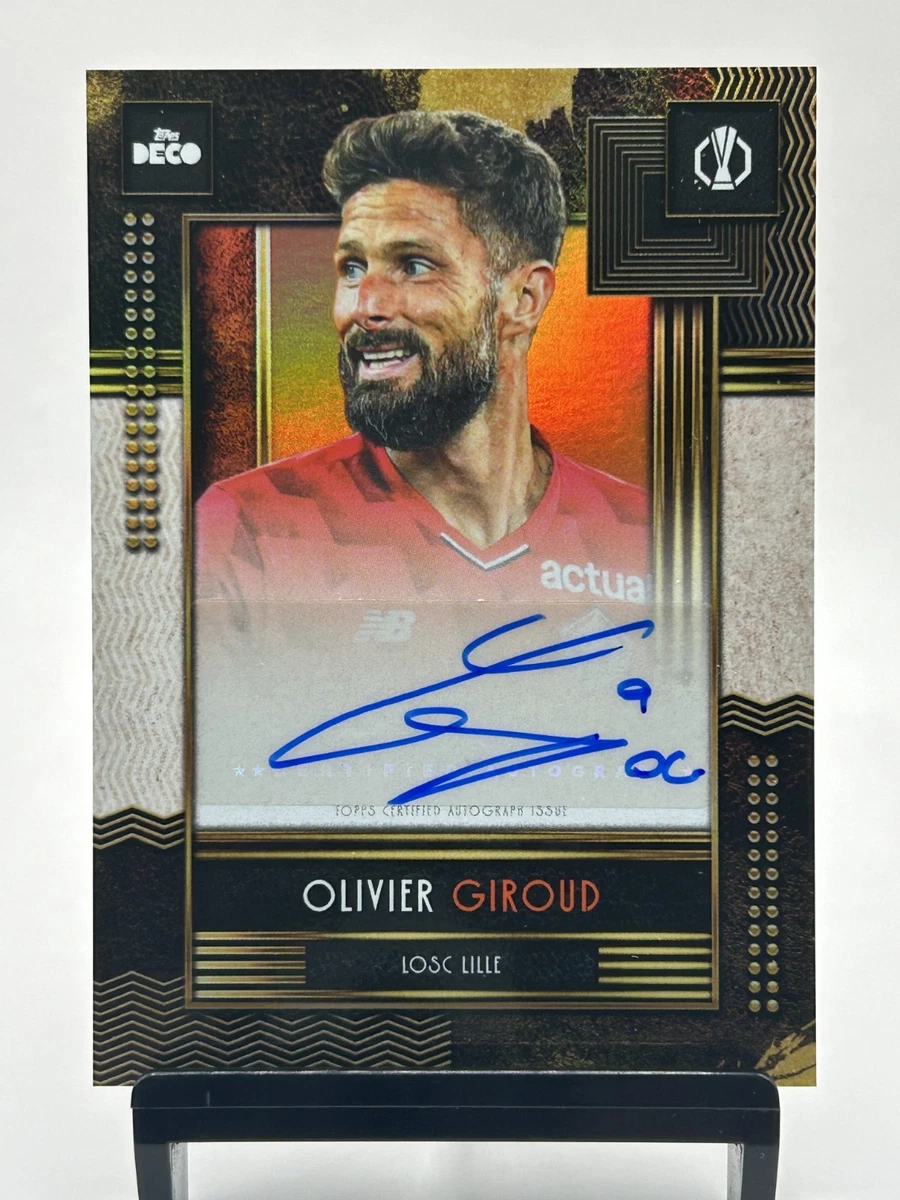 Carte Autographiée Olivier Giroud - AC Milan / Équipe De France - Panini Goal Machine Signée Main