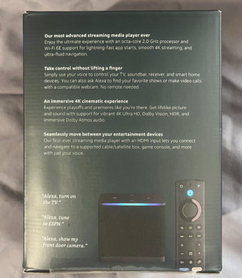 New Amazon - Fire TV Cube 3rd Gen (newest model) Stream, Alexa, Wi