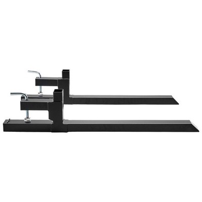 Bucket Mounted Forks 43in 2000lb Load Support for Tractors and Loaders
