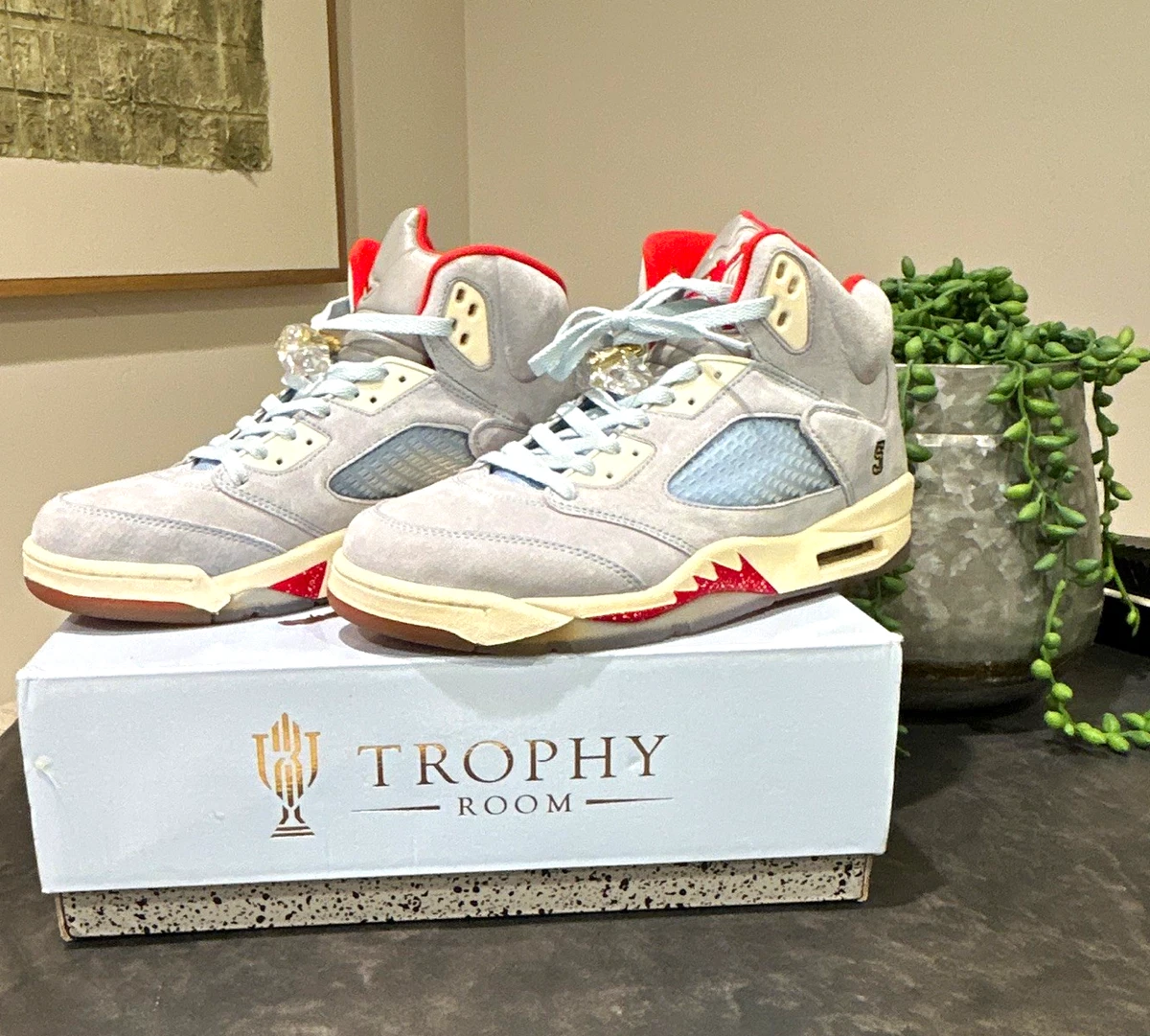 Trophy Room x Air Jordan 5 Retro Ice Blue - огромный выбор по