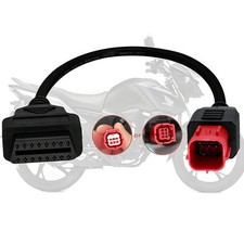 Obd2 Adapter Cable For Guzzi Kawasaki Suzuki Motorcycle 6 Pin Obd Diagnostic...