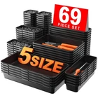69 PCS Tool Box Organizer Tray Divider Set