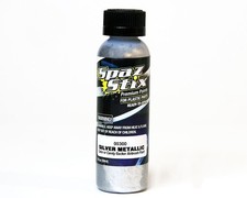 NEW Spaz Stix Metallic Silver/ "Candy" Backer Airbrush Ready Paint 2oz Bottle