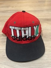 Vintage Italy Soccer National Team Adidas Snapback Hat World Cup Olympics New 
