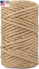6MM Jute Rope,164Feet Strong and Heavy Duty Jute Twine, Brown Decoration Hemp