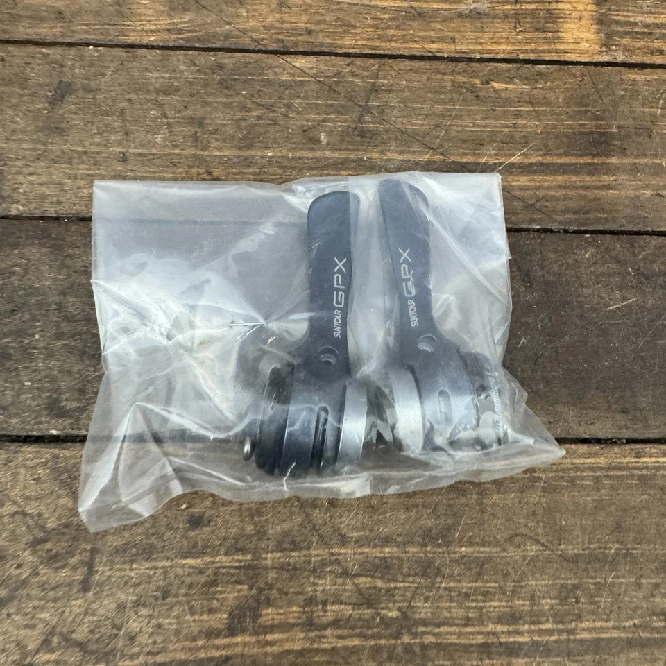 Vintage Suntour GPX Shift Lever Set 6s NOS New SL-GP00-B Braze 6 Speed Shifter - Image 2 of 4