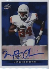 2013 Leaf Metal Draft Blue Prismatic 7/25 Marquise Goodwin #BA-MG3 Auto 0o4t