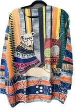 Oversized Polar Bear Sweaters size S-3XL Comfy Winter Style Animals Knitting