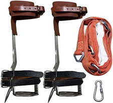 Tree Climbing Spikes - 304 Stainless Steel Tree Climbing Gear W/Belt Clmbing Too