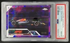 2023 Topps Chrome Sapphire F1 Max Verstappen Refractor Purple Portrait /10 PSA 8