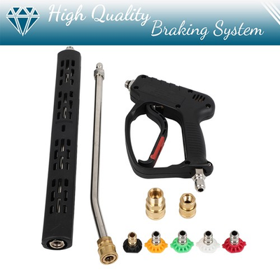 #ad #ad 5000PSI 3 8quot; High Pressure Washer Gun W Extension Wand Trigger Handle 1 4 Inch $44.26