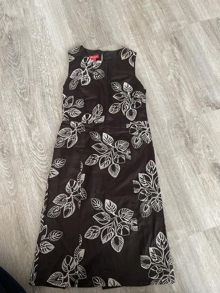 Women Monsoon Dress Brown Viscose 36