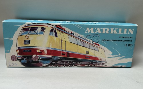 Märklin H0 3053 hellblauer Bilderkarton / Leerkarton / Originalkarton E 03 | Zustand: Gebraucht