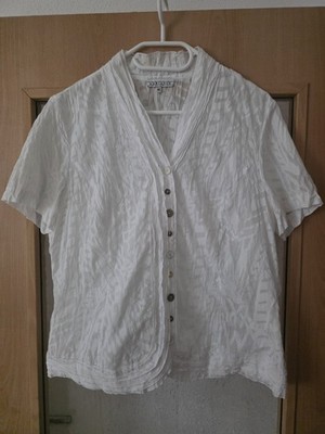  weises Shirt, Bluse für Damen Gr. 42 von  Ambiance  