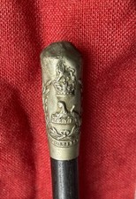 1st Gloucestershire Regiment Victorian Swagger Cane White Metal Top