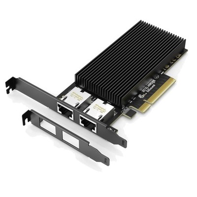 10G Netzwerkkarte PCIe X8 2x 10Gb Ethernet Adapter für Server & PC