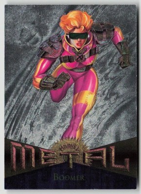 1995 Marvel Metal Boomer #87 Energy Blast Card Fleer Flasher Insert