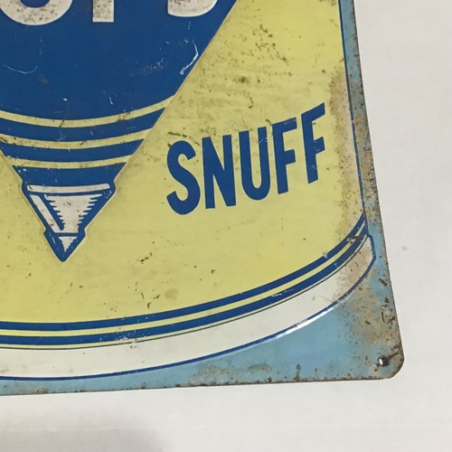 Letrero vintage de tops de metal dulce tabaco - Imagen 5 de 9