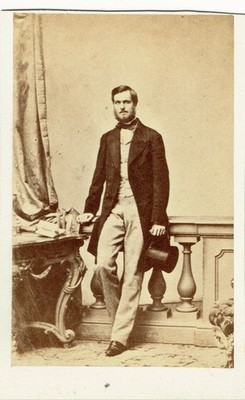 Foto CDV Ca 1860 Porträt von Philippe d'ORLÉANS Graf von PARIS