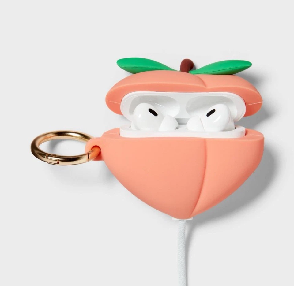 Heyday Peach Apple AirPods Silicon Case Gen 3 - Image 2 of 4