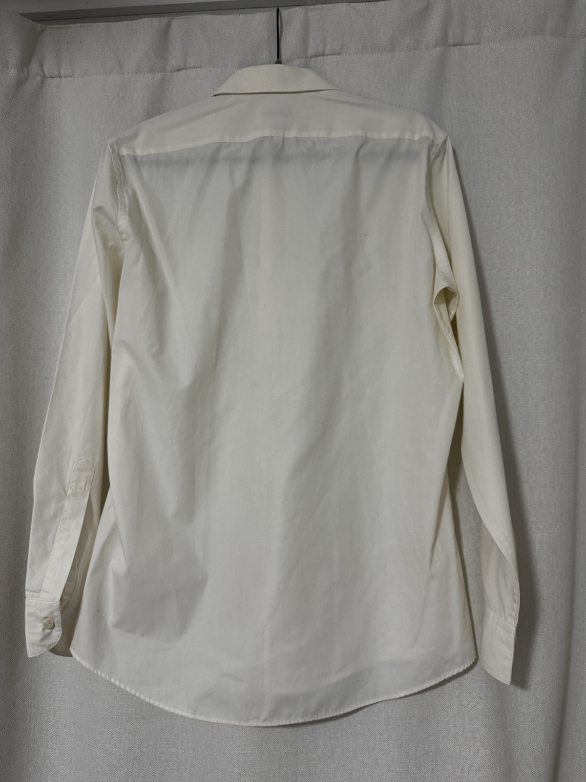 Camicia vintage Yves Saint Laurent uomo bianco sporco 16 34 35 manica lunga con bottoni