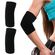 Black Elbow Compression Sleeve for Tennis Elbow Support Tendonitis Brace