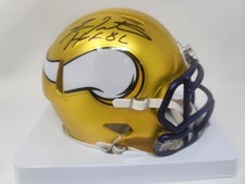 Fran Tarkenton Signed Minnesota Vikings Blaze Mini Helmet BAS COA BUF