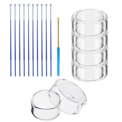 35mm High Borosilicate Glass Petri Dishes with Lids, 6 Pack Petri Plate