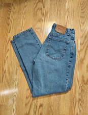 Vintage 90s Levis 550 Jeans Womens 10 28X30 Blue Denim Relaxed Tapered Leg USA