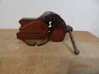 VINTAGE COLUMBIAN No. D53 1/2 BENCH VISE WITH 3 1/2" JAWS & PIPE GRIPS