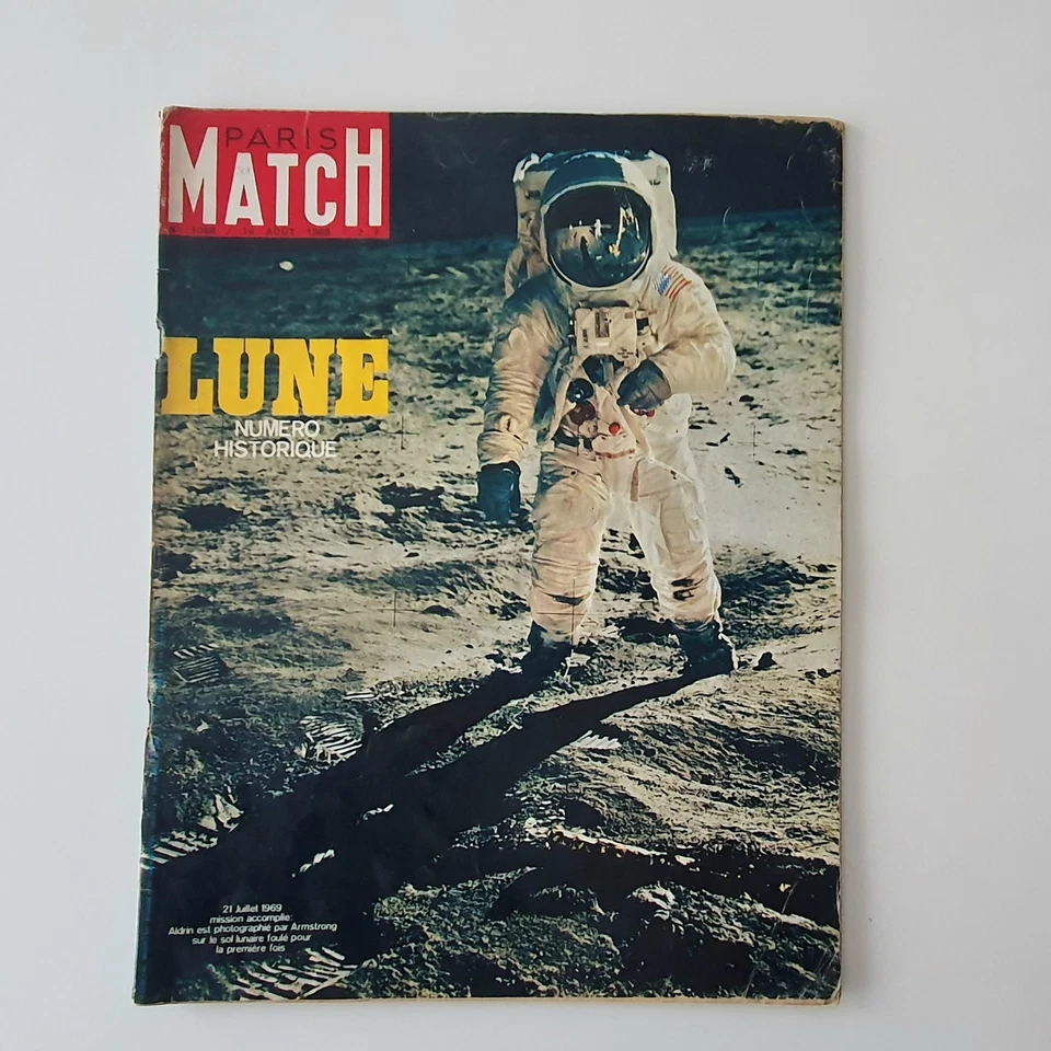 Aerospatial Journaux Homme Lune 1969 Armstrong NASA Paris Match Figaro Espace - Photo 3/4