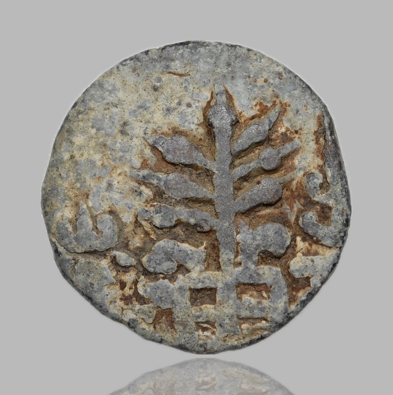 CHUTUS, Mula, c.150 AD, lead, c. 16g rev: Tree, flag, MS1 42+, Ex. Robert Tye