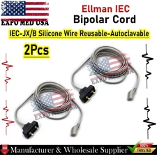 Ellman IEC Bipolar Cord IEC-JX/B Silicone Wire Reusable-Autoclavable