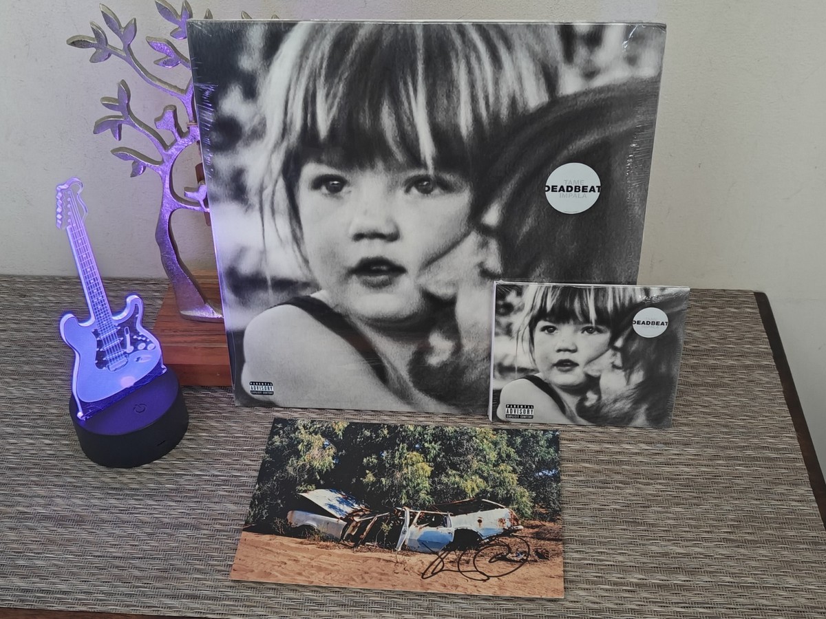 Tame Impala - Deadbeat BLUEJAY Blue Vinyl + CD Bundle w/ SIGNED