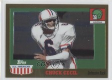 2005 Topps All American Retired Edition Chrome Gold 520/555 Chuck Cecil #72 0c2