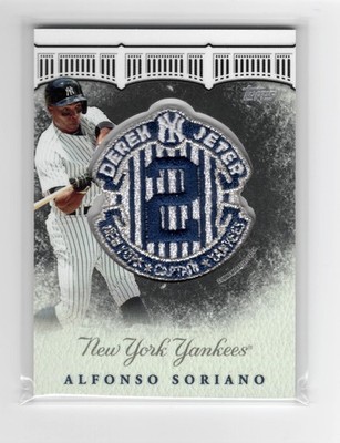 Derek Jeter 2020 Topps DJ's Final Season Alfonso Soriano Patch Black #/50 NYY