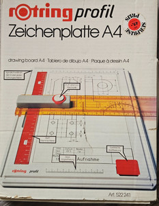 Vintage Rotring Profil Schnell Zeichenplatte A4 Drawing Board 522 241 Germany