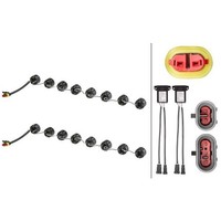 Tagfahrleuchten-Set Fahrzeugfront 24 V 6 W LED Glasklar Hella FüR U.A. DAF