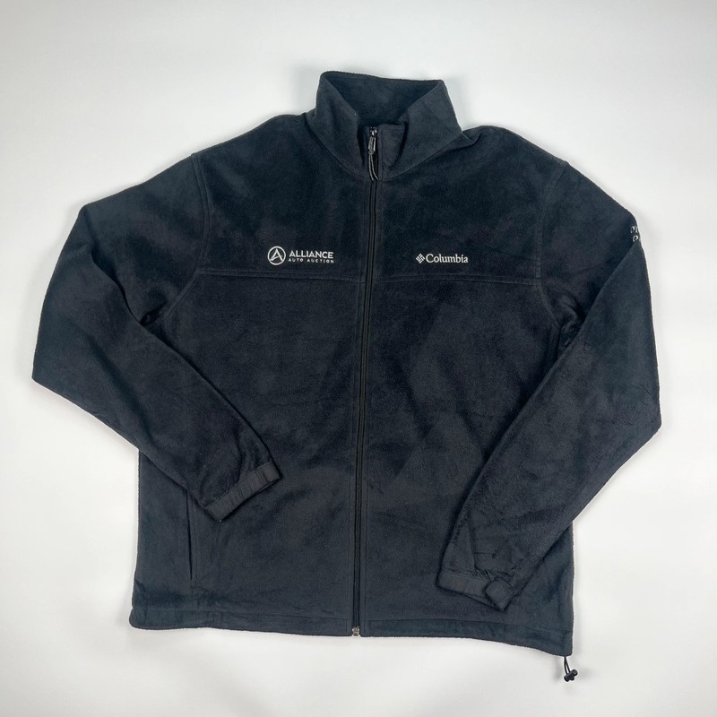 Columbia Full Zip Fleece Jacket Mens XL Black Therml Jacket Aliance Auto Auction