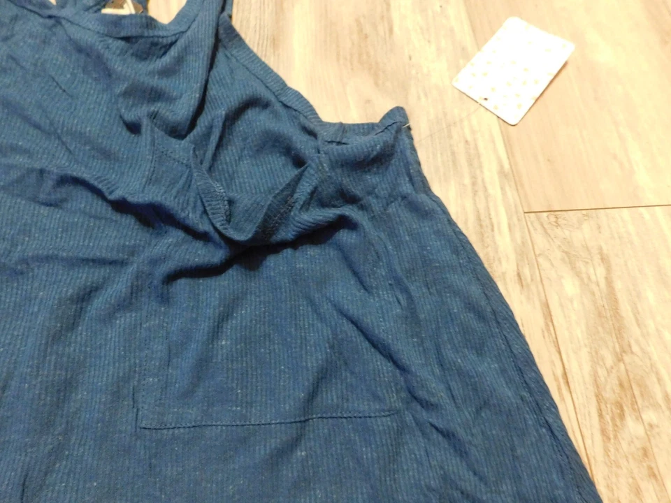 WE THE FREE FREE PEOPLE BLUE TANK TOP SIZE MEDIUM NEW $38 - Image 2 of 4