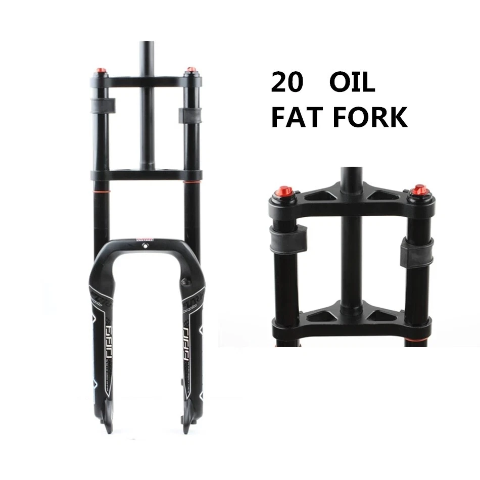 20''*4.0''135MM Snow Beach Bike Fat Suspension Fork Magnesium Alloy Bicycle Fork - Image 4 of 4