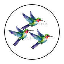 Humming Bird stickers labels tags envelope seals party favors
