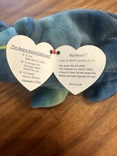 Ty Beanie Baby Hissy Snake Beanbag Plush Original Tag 1997 PE 4185 Gen 5