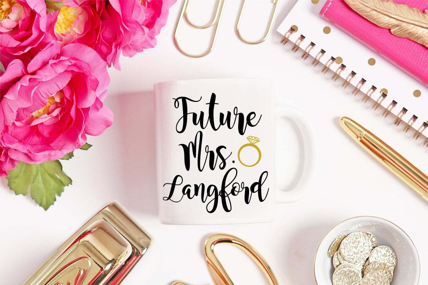 Future Mrs Mug Personalized Future Mrs Mug Engaged Mug Future Mrs Engagement