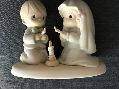 Precious Moments 1988 The Lord Is Your Light To Happiness 520837 Bride and Groom