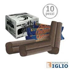 Ceppi Tronchetti Accendifuoco Accendi Fuoco 10pz per Camino Stufa Durata 2 Ore