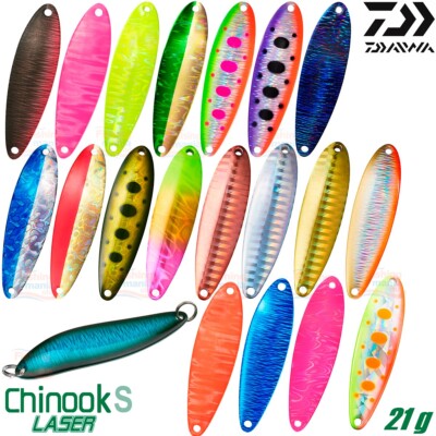 Daiwa CHINOOK S LASER 21 g 62 mm Trout Spoon Assorted Colors